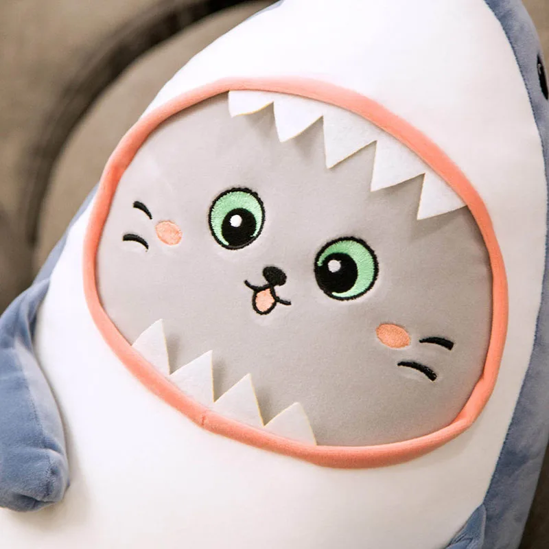 Creative Plush Shark Toys Pillow Kawaii Cartoon Cat Face Shark Soft Doll Sofa Decoration Megalodon Pillow Children Birthday Gift
Creative Plush Shark Toys Pillow Kawaii Cartoon Cat Face Shark Soft Doll Sofa Decoration Megalodon Pillow Children Birthday Gift