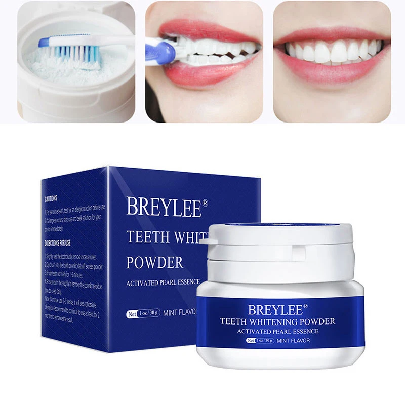 Teeth Whitening Powder Remove Plaque Stains Toothpaste Dental Tools Brighten Teeth Cleaning Oral Hygiene Toothbrush 30g 
Teeth Whitening Powder Remove Plaque Stains Toothpaste Dental Tools Brighten Teeth Cleaning Oral Hygiene Toothbrush 30g