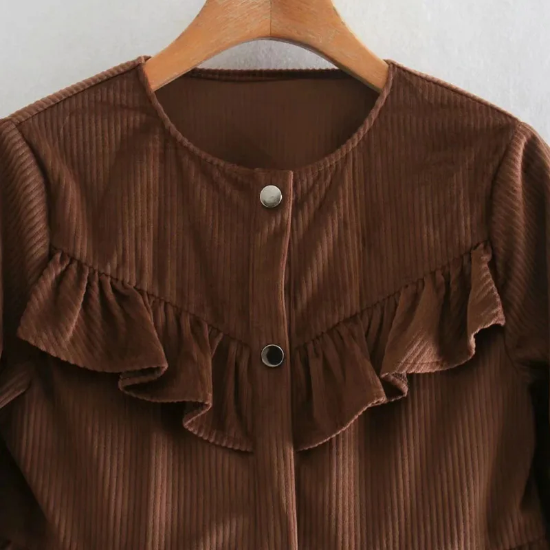 Za Women Corduroy Ruffles Mini Dress 2020 New Arrival Long Sleeve Ladies Shirt Dress Vestidos Dresses For Women Autumn
Za Women Corduroy Ruffles Mini Dress 2020 New Arrival Long Sleeve Ladies Shirt Dress Vestidos Dresses For Women Autumn