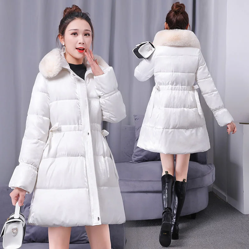 2021 New Winter Parkas Women Big Fur Collar Down Cotton JacketStudents Korean Slim Thicken Long Coat Warm Snow Outwear Mujer
2021 New Winter Parkas Women Big Fur Collar Down Cotton JacketStudents Korean Slim Thicken Long Coat Warm Snow Outwear Mujer
