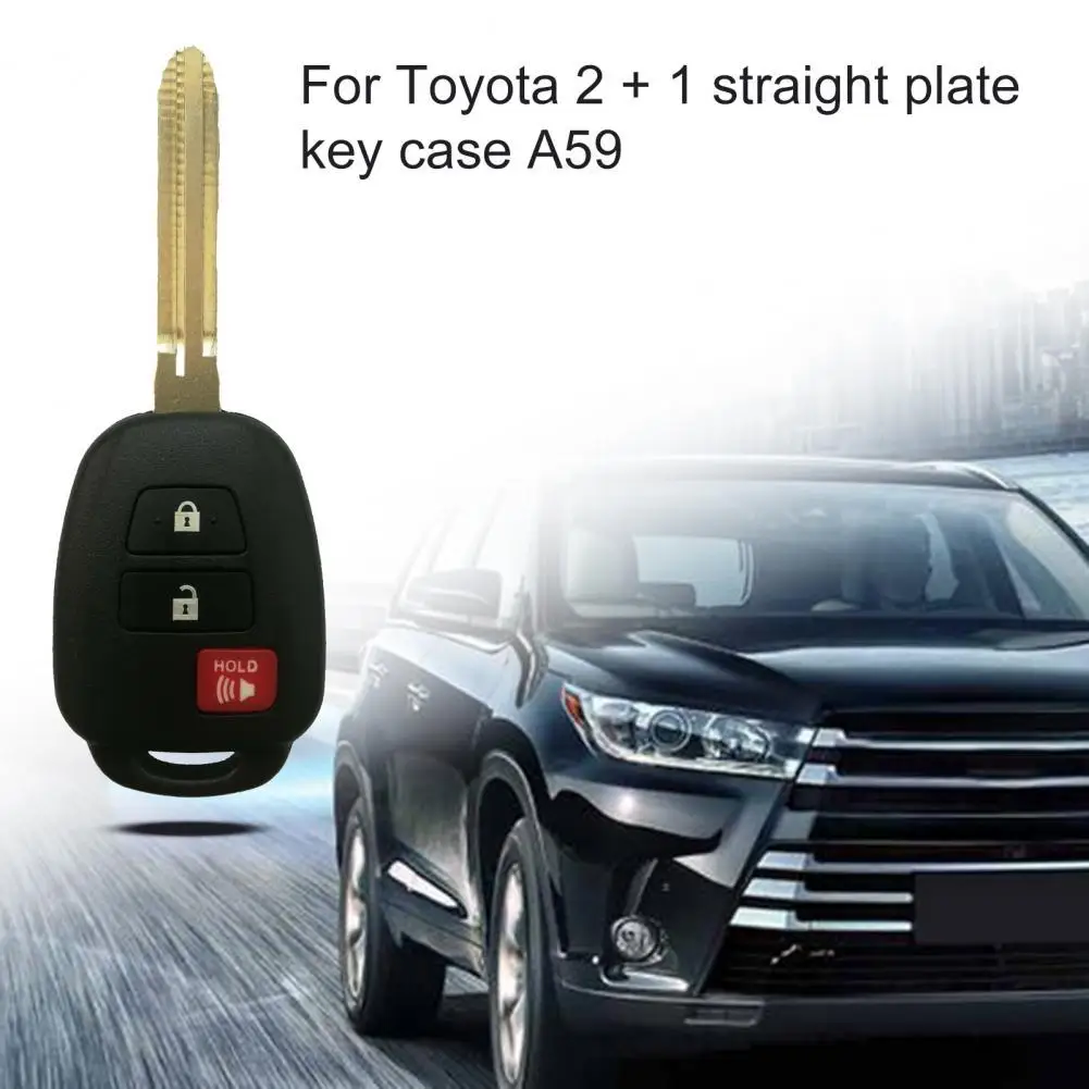 Car Key Case Anti-scratch ABS Shell Metal 3 Buttons Fob Shell Cover for Toyota
Car Key Case Anti-scratch ABS Shell Metal 3 Buttons Fob Shell Cover for Toyota
