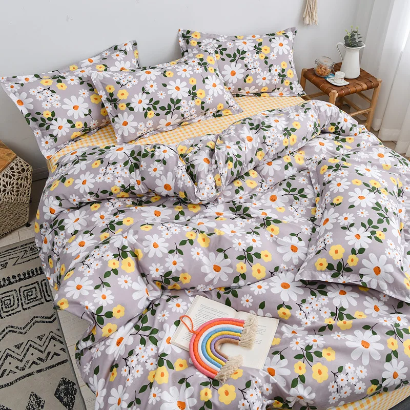 Thickened Brushed Three-piece Suit, Four-piece Suit, Simple Cotton Bed Linen and Quilt Cover, Small Fresh Bedding At Home
Thickened Brushed Three-piece Suit, Four-piece Suit, Simple Cotton Bed Linen and Quilt Cover, Small Fresh Bedding At Home