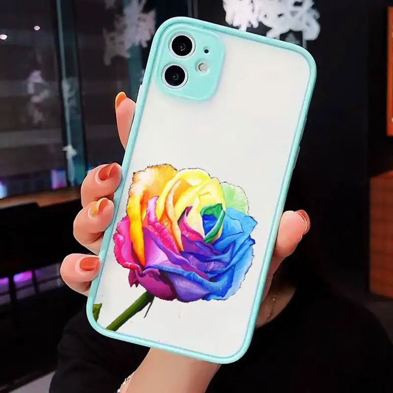 Rose flower corlorful patttern Phone Cases matte transparent For iphone 7 8 11 12 plus mini x xs xr pro max luxury brand cover
Rose flower corlorful patttern Phone Cases matte transparent For iphone 7 8 11 12 plus mini x xs xr pro max luxury brand cover