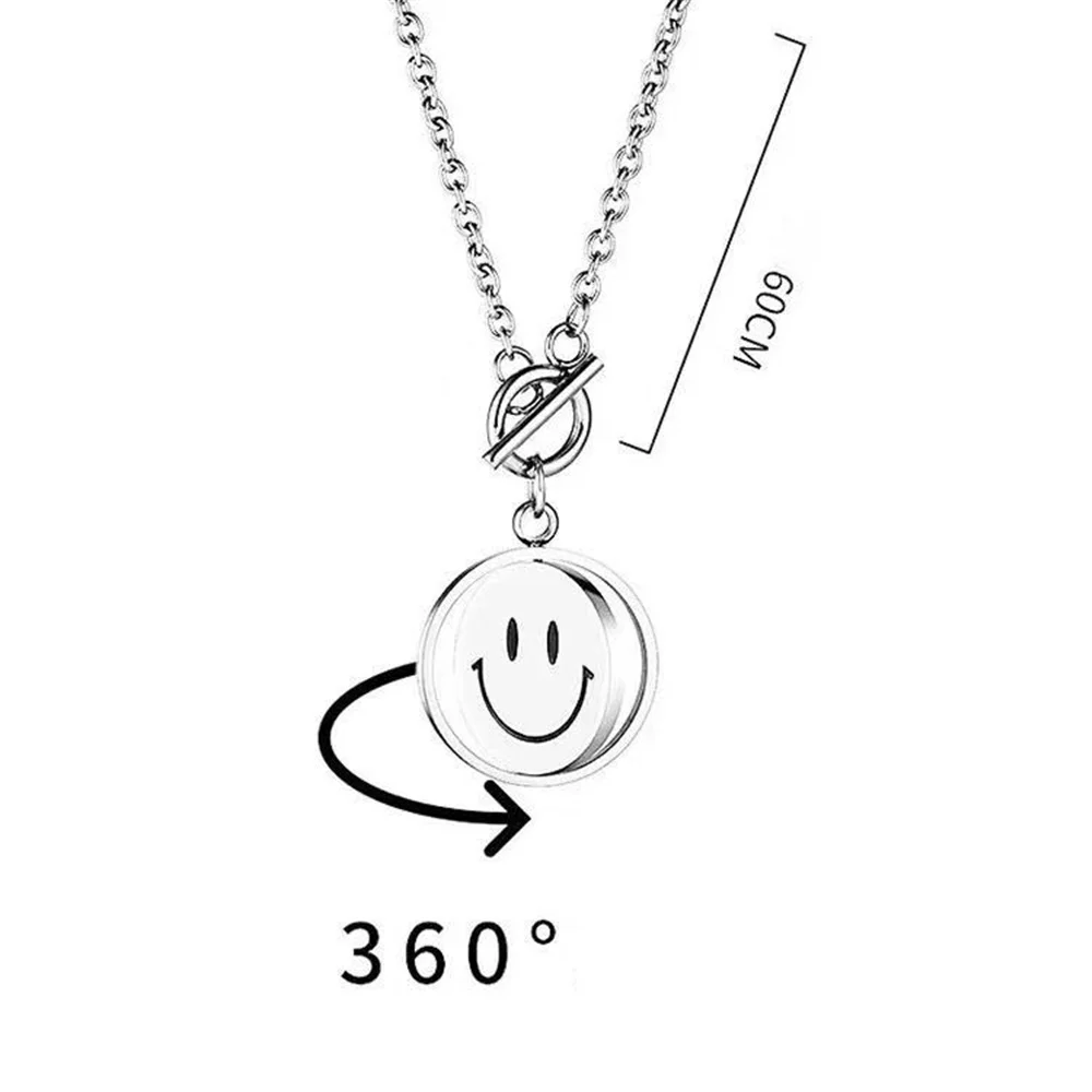 Punk Necklace For Women Men Smiling/Crying Face Pendant Chain Necklace Jewelry on the neck Kpop Trendy Accessories Friends Gift
Punk Necklace For Women Men Smiling/Crying Face Pendant Chain Necklace Jewelry on the neck Kpop Trendy Accessories Friends Gift