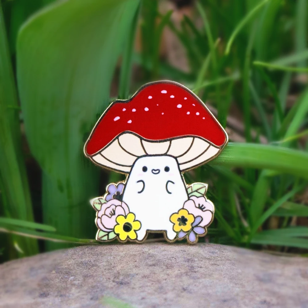Cute Spring Red Mushroom Hard Enamel Pin Cartoon Springtime Nature Plant Flower Grass Brooch Backpack Pins Decor Unique Gift
Cute Spring Red Mushroom Hard Enamel Pin Cartoon Springtime Nature Plant Flower Grass Brooch Backpack Pins Decor Unique Gift