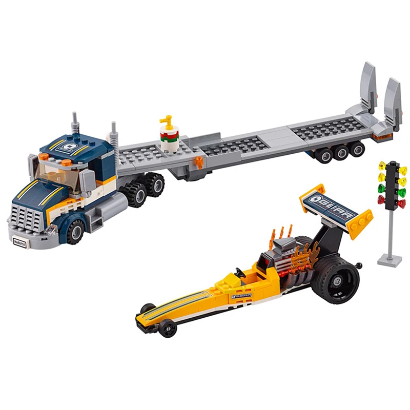 City Dragster Transporter Building Blocks Truck Car Model Bricks Toys 02025 10650 60151 Christmas birthday Gifts
City Dragster Transporter Building Blocks Truck Car Model Bricks Toys 02025 10650 60151 Christmas birthday Gifts