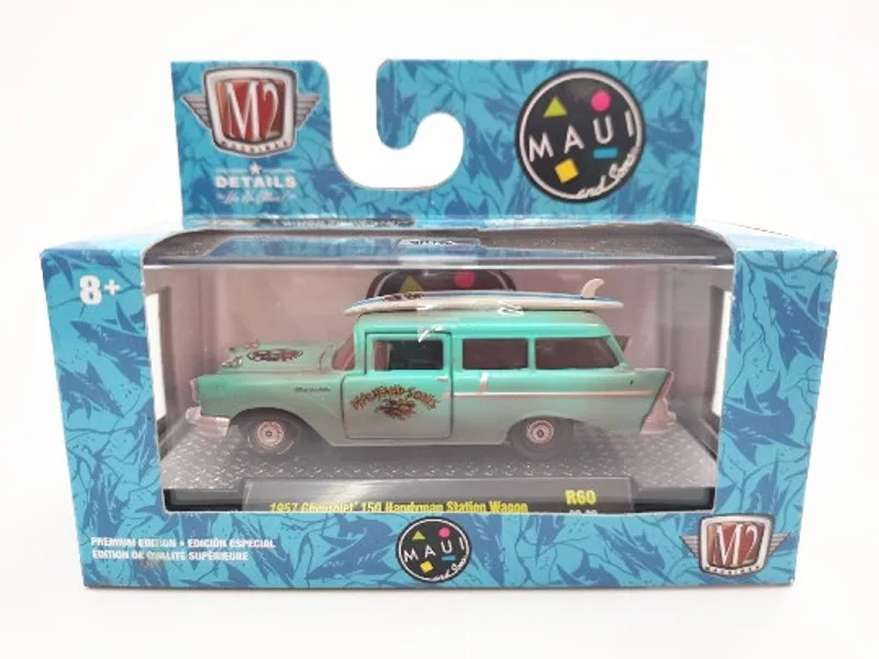 M2 1:64 1957 CHEVROLET 150 мастер универсал сплавочная модель автомобиля литье металла