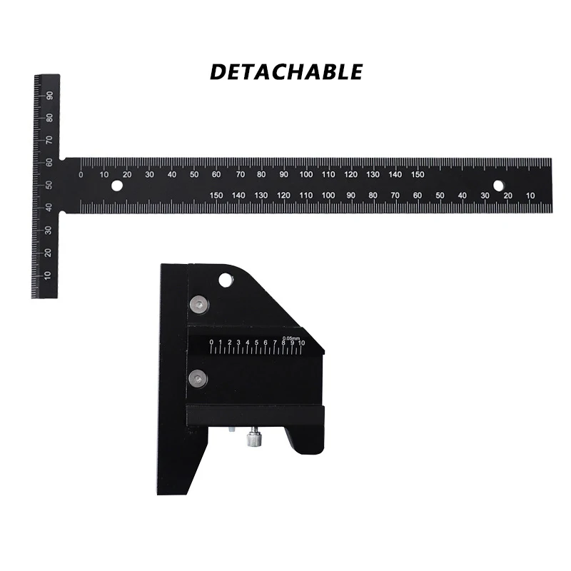 T-type Woodworking Scribing Ruler Aluminum Alloy Scriber Measuring Carpentry Marking Gauge Carpenter Laser Marking DIY Tools
T-type Woodworking Scribing Ruler Aluminum Alloy Scriber Measuring Carpentry Marking Gauge Carpenter Laser Marking DIY Tools