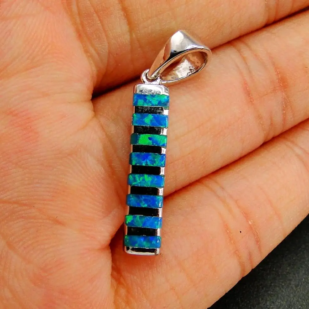 Simple Designs Opal Jewelry 925 Sterling Silver Blue Australian Fire Opal Pendant Necklace For Gift
Simple Designs Opal Jewelry 925 Sterling Silver Blue Australian Fire Opal Pendant Necklace For Gift