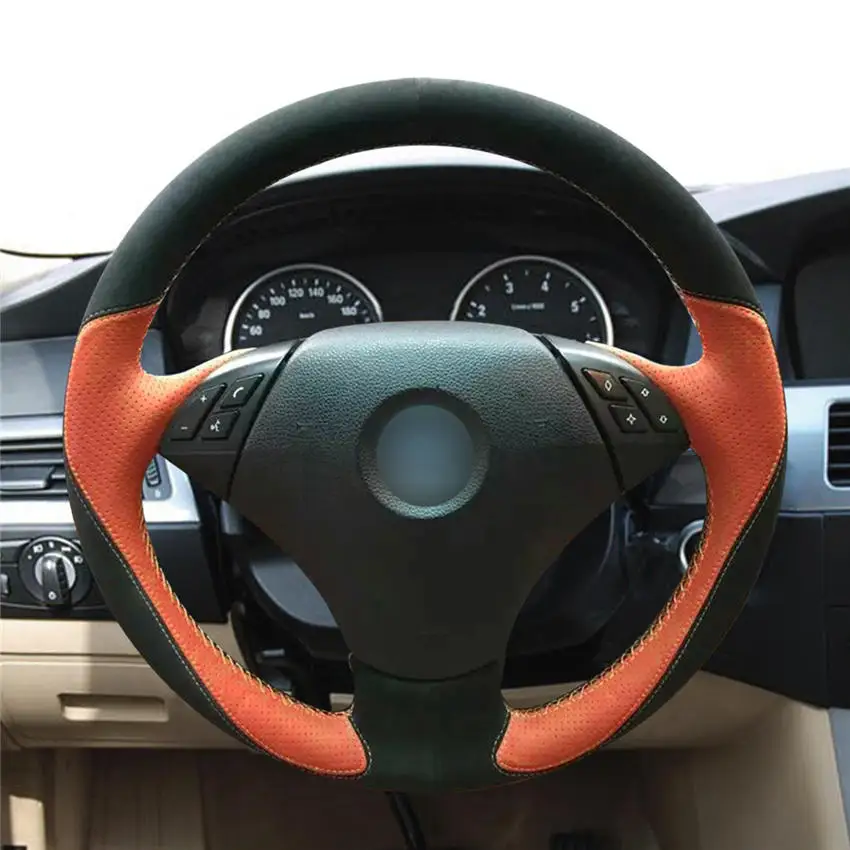 DIY Anti-Slip Wear-Resistant Steering Wheel Cover For BMW E60 530d 2003-2009 E61 2004-2009 Car Interior Decoration
DIY Anti-Slip Wear-Resistant Steering Wheel Cover For BMW E60 530d 2003-2009 E61 2004-2009 Car Interior Decoration