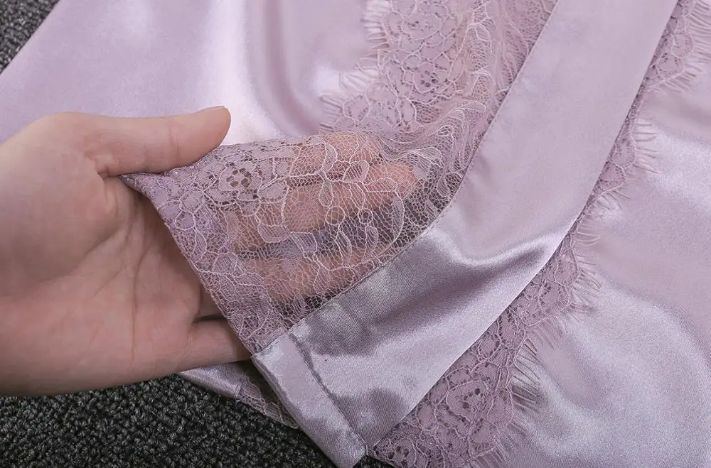 Summer Pijama 4 Pieces Women Pajamas Sets Satin Sleepwear Silk Nightwear Pyjama Lace Bathrobe Sleep Lounge
Summer Pijama 4 Pieces Women Pajamas Sets Satin Sleepwear Silk Nightwear Pyjama Lace Bathrobe Sleep Lounge