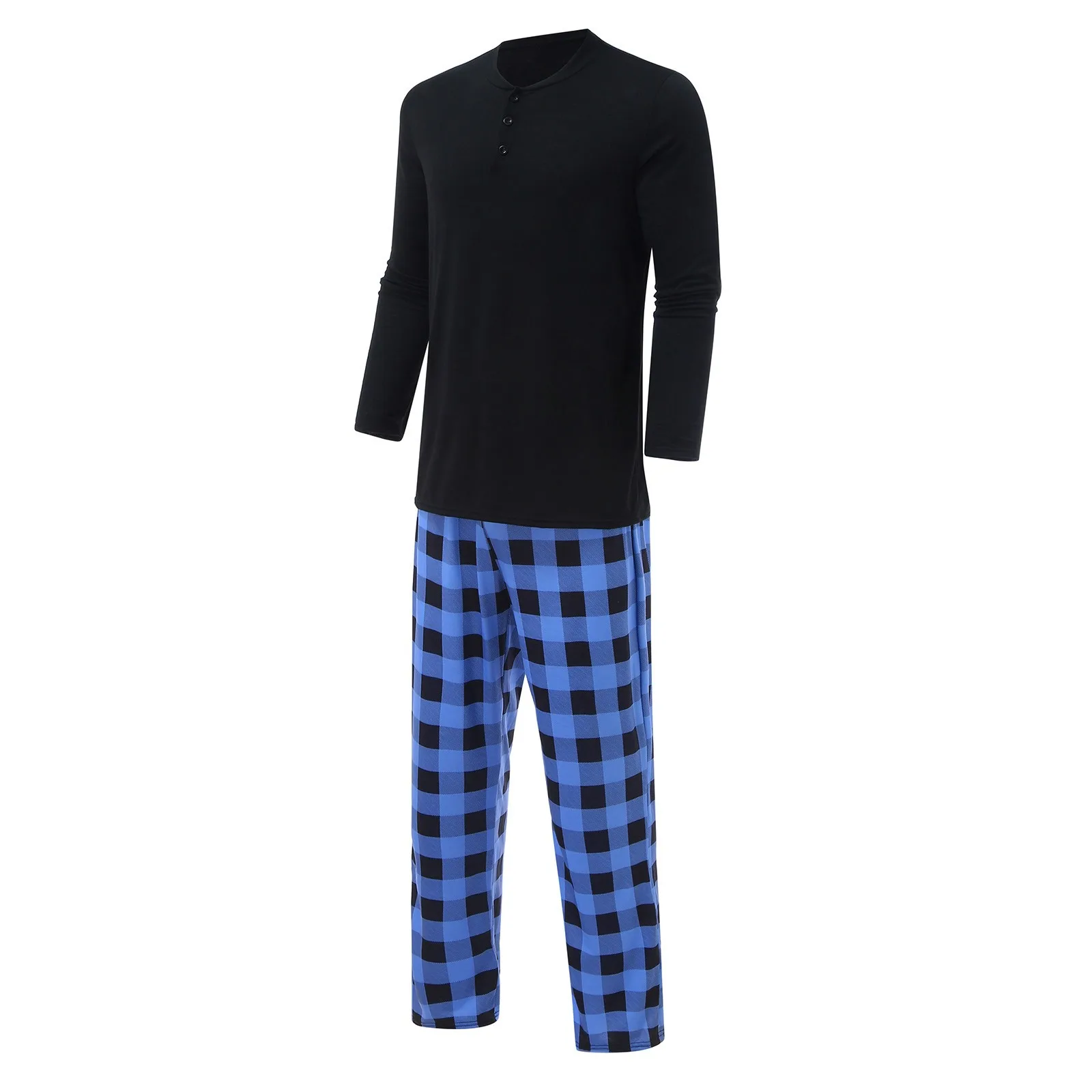 Man Pajama Sets Long Sleeve Soft Pajamas Hot Pole Lining Of Blue Solid Top+latticepants Set Sweet Pajamas Clothes Nightwear D4
Man Pajama Sets Long Sleeve Soft Pajamas Hot Pole Lining Of Blue Solid Top+latticepants Set Sweet Pajamas Clothes Nightwear D4