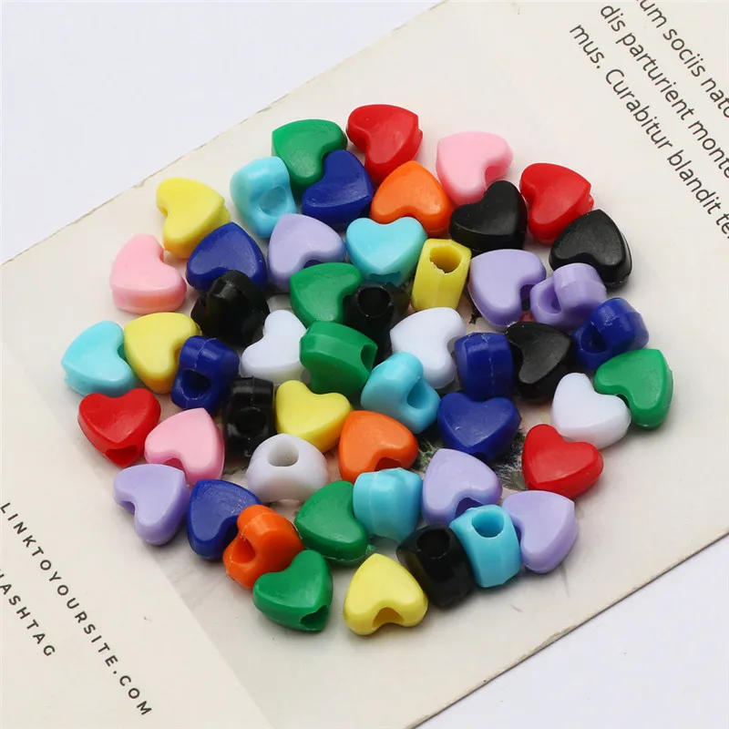 50PCS Acrylic Beads Mixing Color Heart Spacer Beads For Jewelry Making DIY Children's Toy Jewelry Necklace Bracelet Handmade
50PCS Acrylic Beads Mixing Color Heart Spacer Beads For Jewelry Making DIY Children's Toy Jewelry Necklace Bracelet Handmade