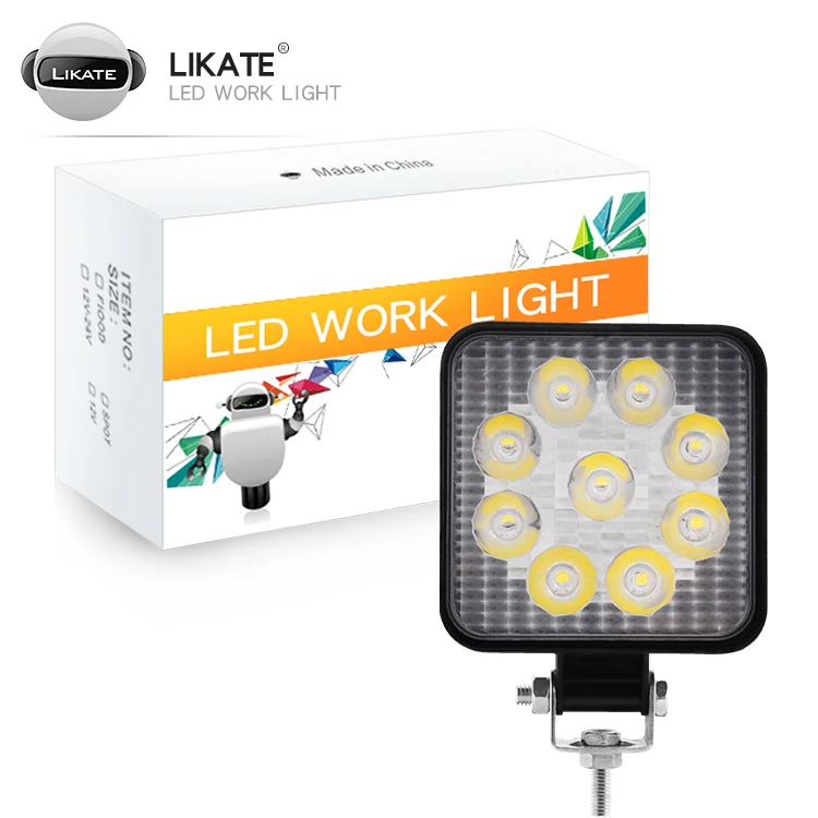 LKT 9LED 27W 16LED 48W Work Light 12V 24V Car LED Spotlight Square Round Auto Truck Off Road Mini Ledbar Offroad Accessories
LKT 9LED 27W 16LED 48W Work Light 12V 24V Car LED Spotlight Square Round Auto Truck Off Road Mini Ledbar Offroad Accessories