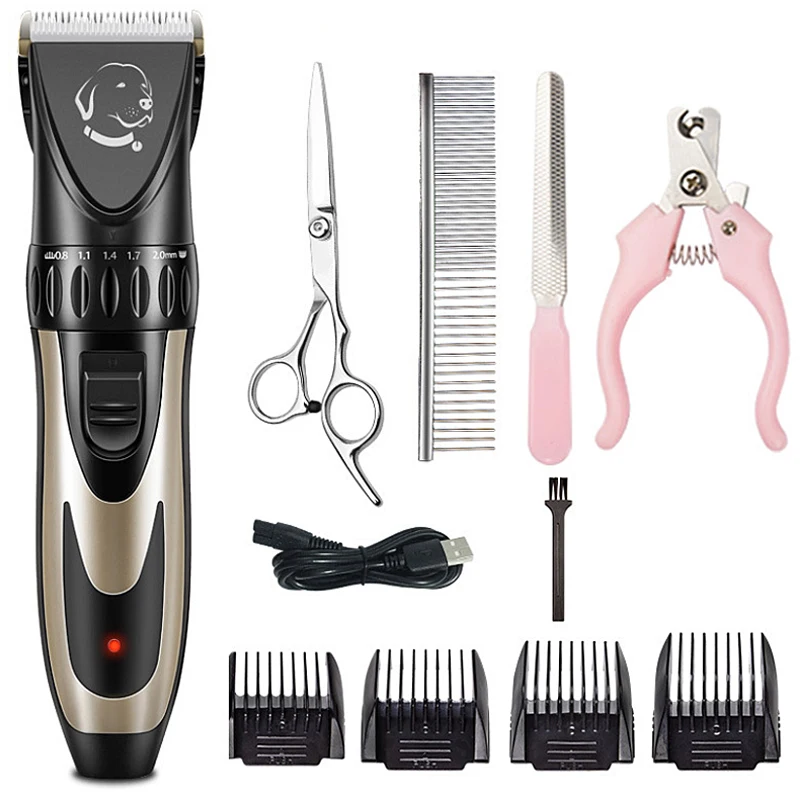 Pet shaver Rechargeable Dog Hair Trimmer Professional Cat Animal Hair Clipper Remover Cutter Grooming Shaver Set Hair Clipper
Pet shaver Rechargeable Dog Hair Trimmer Professional Cat Animal Hair Clipper Remover Cutter Grooming Shaver Set Hair Clipper