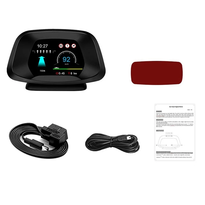 OBD2 + GPS + навигация умная версия Спидометр автомобильный турбо давление потребление масла OBD бортовой компьютер HUD Дисплей
OBD2 + GPS + навигация умная версия Спидометр автомобильный турбо давление потребление масла OBD бортовой компьютер HUD Дисплей