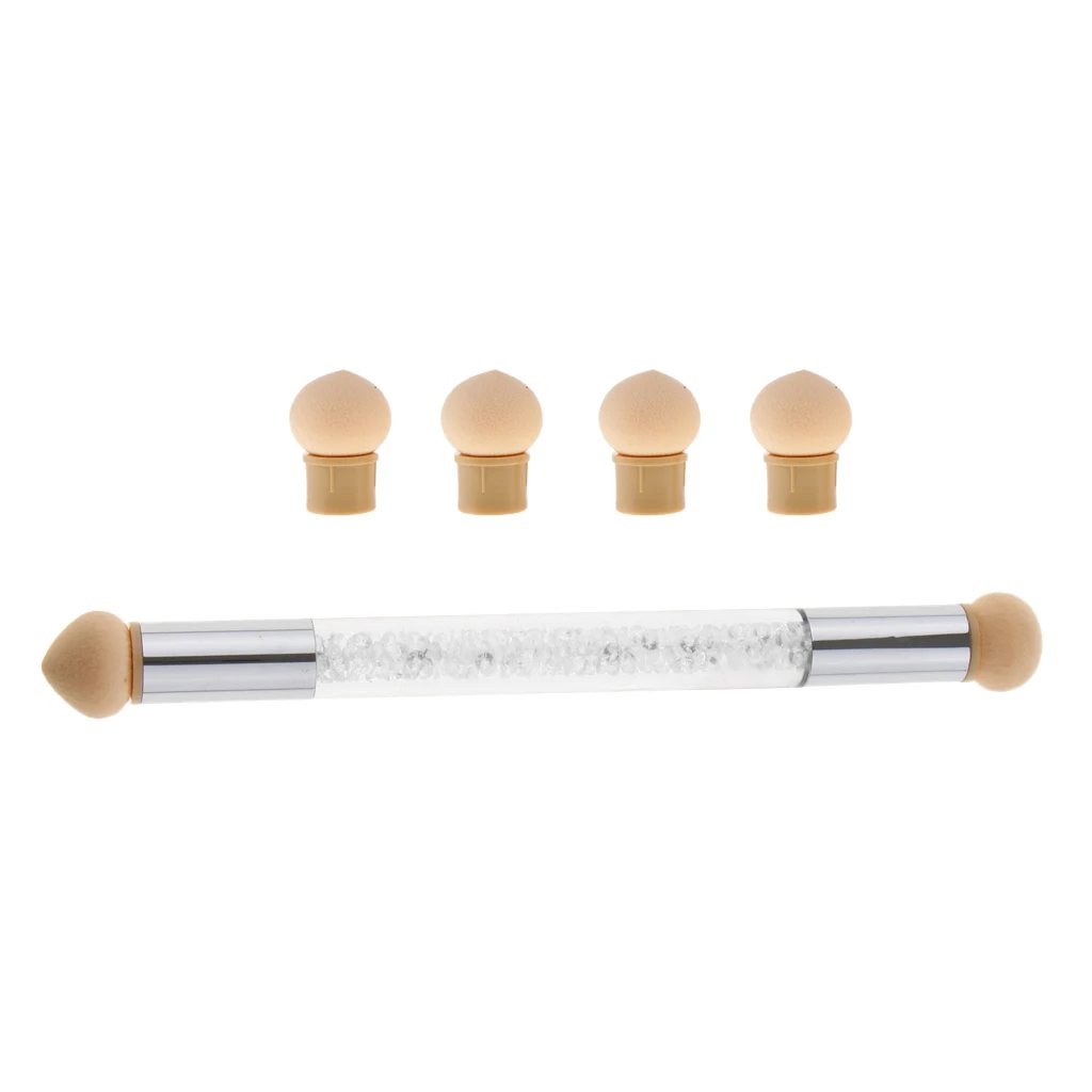 Dual Heads Gradient Blooming Printing UV Gel Nail Art Pen Brush Sponge Heads 
Dual Heads Gradient Blooming Printing UV Gel Nail Art Pen Brush Sponge Heads