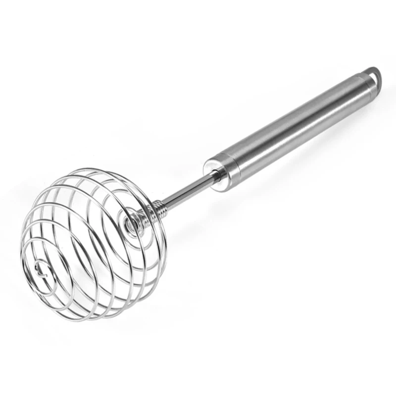 Semi-automatic Mixer Egg Beater Manual Self Turning Stainless Steel Whisk Hand Egg Kitchen Utensil Tool Creativity New Listed
Semi-automatic Mixer Egg Beater Manual Self Turning Stainless Steel Whisk Hand Egg Kitchen Utensil Tool Creativity New Listed
