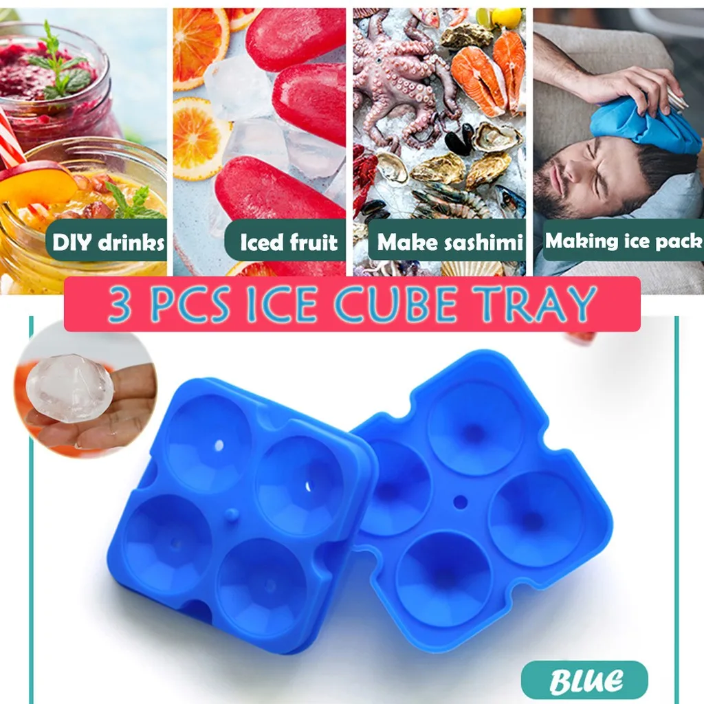 3PCS 4 Grids Square Ice Cube Ice Maker Square Pudding Jelly Square Mould Ice Tray Ice Mold Kitchen Tools
3PCS 4 Grids Square Ice Cube Ice Maker Square Pudding Jelly Square Mould Ice Tray Ice Mold Kitchen Tools