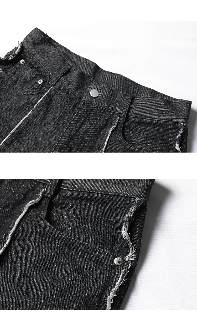 IEFB 2021 Spring New Korean Design Straight Loose Casual Black Jeans Vintage Raw Edge Denim Trousers Loose Wide Leg Pants 9Y5735
IEFB 2021 Spring New Korean Design Straight Loose Casual Black Jeans Vintage Raw Edge Denim Trousers Loose Wide Leg Pants 9Y5735