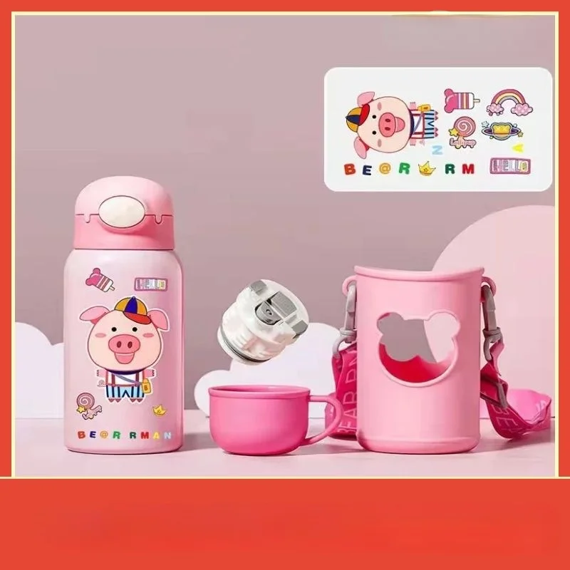 Children Cartoon 316 Stainless Steel Vacuum Flask Student Straw Cup Silicone Cup Holder Two Water Cups With Silicon Holder
Children Cartoon 316 Stainless Steel Vacuum Flask Student Straw Cup Silicone Cup Holder Two Water Cups With Silicon Holder