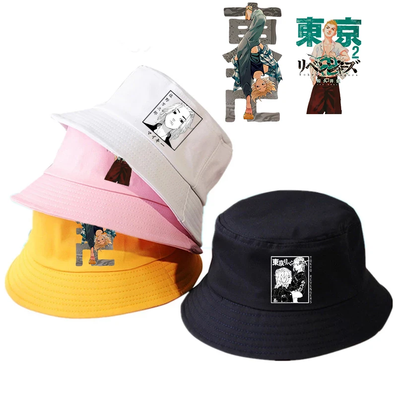 Tokyo Revengers Summer hat Anime Printing Style Women Men Panama Bucket Hat Cap The Design Flat Visor Harajuku Fisherman Hat
Tokyo Revengers Summer hat Anime Printing Style Women Men Panama Bucket Hat Cap The Design Flat Visor Harajuku Fisherman Hat