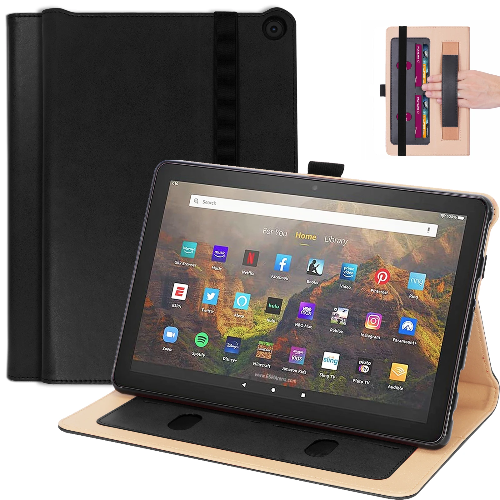 Роскошный чехол-книжка с откидной крышкой для нового Amazon FireHD10 Fire HD 10 HD10 Plus 2021 планшет с ремешком на руку слоты для карт + Бесплатный подарок
Роскошный чехол-книжка с откидной крышкой для нового Amazon FireHD10 Fire HD 10 HD10 Plus 2021 планшет с ремешком на руку слоты для карт + Бесплатный подарок