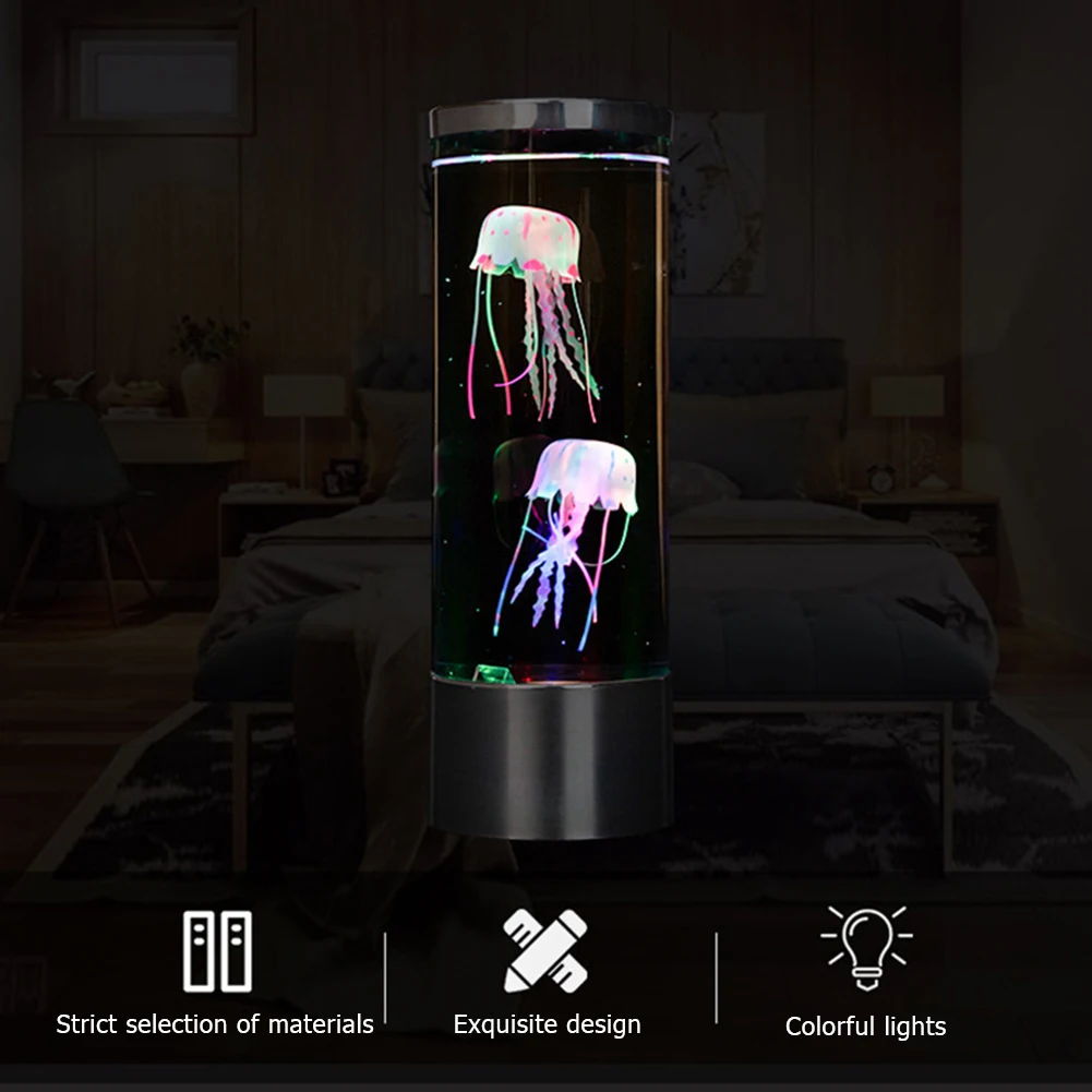 Fantasy USB/Battery Powered Jellyfish Water Tank Aquarium LED Lamp Color Changing Bedside Lava Night Light for Home Bedroom
Fantasy USB/Battery Powered Jellyfish Water Tank Aquarium LED Lamp Color Changing Bedside Lava Night Light for Home Bedroom