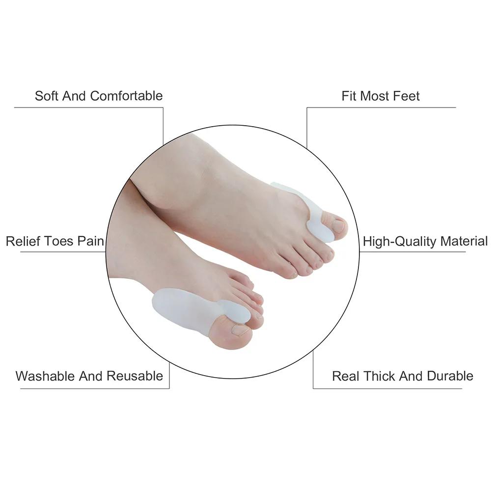 2pcs Soft Silicone Toe Separator Big Toe Separator Overlapping Relief Pain Spacers Thumb Corrector Foot Care Tools
2pcs Soft Silicone Toe Separator Big Toe Separator Overlapping Relief Pain Spacers Thumb Corrector Foot Care Tools