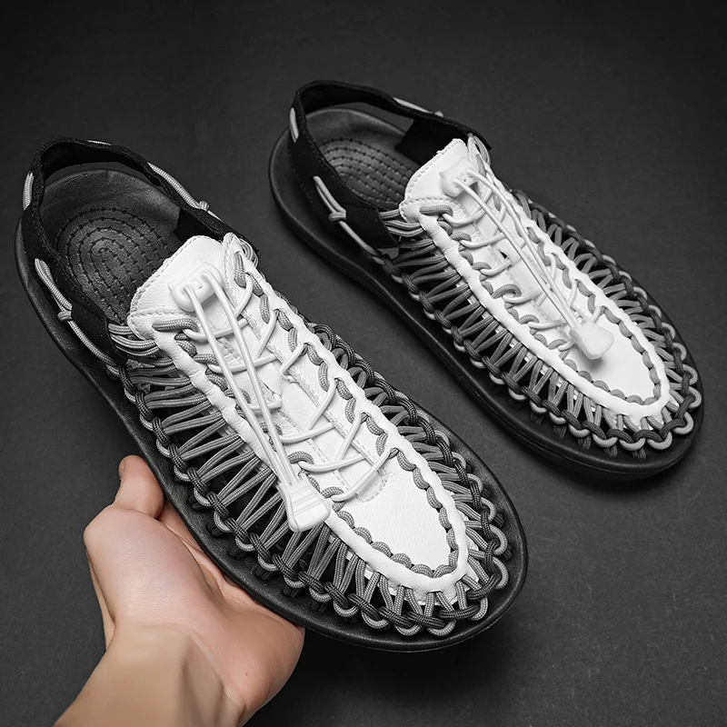 Sandalias Hombre Mens Sandals Comfort Men Gladiator Summer Slip On Leather Genuine Sandale Homme Shoes Sandles
Sandalias Hombre Mens Sandals Comfort Men Gladiator Summer Slip On Leather Genuine Sandale Homme Shoes Sandles