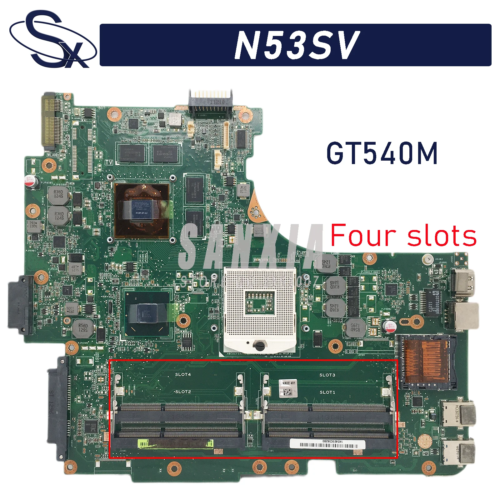 Материнская плата KEFU N53SV для ноутбука ASUS N53S N53SN N53SM, оригинальная материнская плата HM65 GT540M/GT550M 4xslot
Материнская плата KEFU N53SV для ноутбука ASUS N53S N53SN N53SM, оригинальная материнская плата HM65 GT540M/GT550M 4xslot