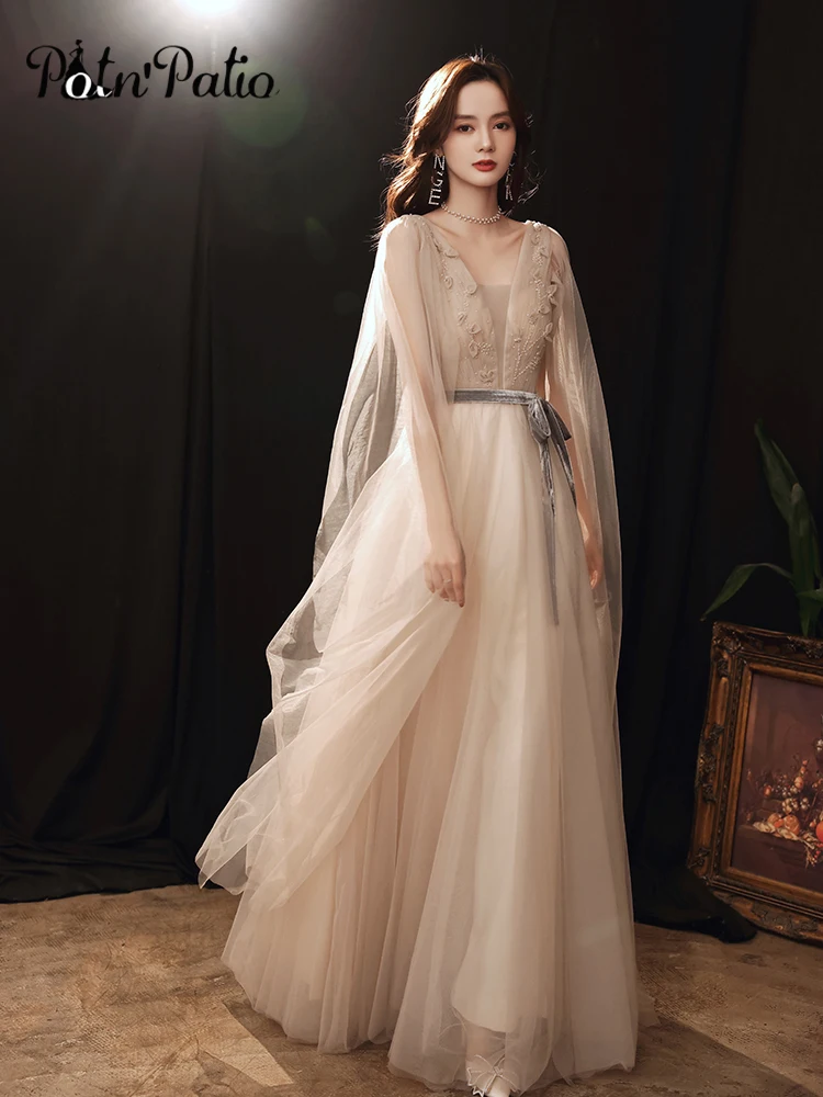 Simple Elegant Party Dresses Women Evening V-Neck A-Line Floor-Length Backless Long Prom Gowns For Wedding Party 2021
Simple Elegant Party Dresses Women Evening V-Neck A-Line Floor-Length Backless Long Prom Gowns For Wedding Party 2021