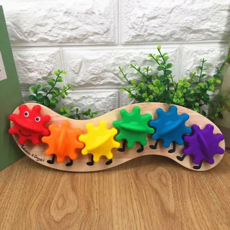 Wooden Rotating Gear Caterpillar Game Children Kids Color Recognition Enlightenment Early Learning Educational Toys Y4UD
Wooden Rotating Gear Caterpillar Game Children Kids Color Recognition Enlightenment Early Learning Educational Toys Y4UD