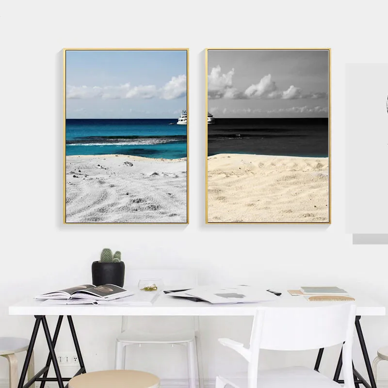 Nordic Style Landscape Painting Beach Blue and Black Color Customizable Wall Decoration Home Living Room Bedroom
Nordic Style Landscape Painting Beach Blue and Black Color Customizable Wall Decoration Home Living Room Bedroom