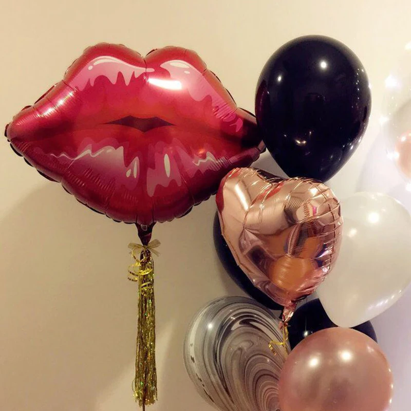 1 шт., гелиевые воздушные шары в виде губ 
1 шт., гелиевые воздушные шары в виде губ