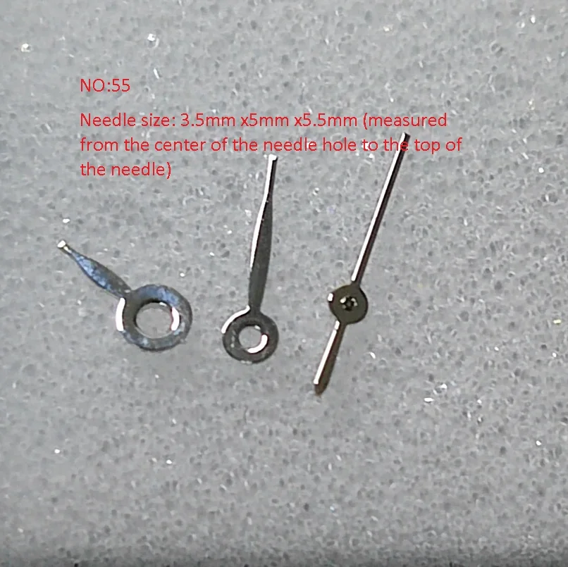 Watch accessories, watch pointer, 3-pin ladies model, suitable for 5Y30 quartz movement pointer size 3.5mm x5mm x5.5MM /No.0055
Watch accessories, watch pointer, 3-pin ladies model, suitable for 5Y30 quartz movement pointer size 3.5mm x5mm x5.5MM /No.0055