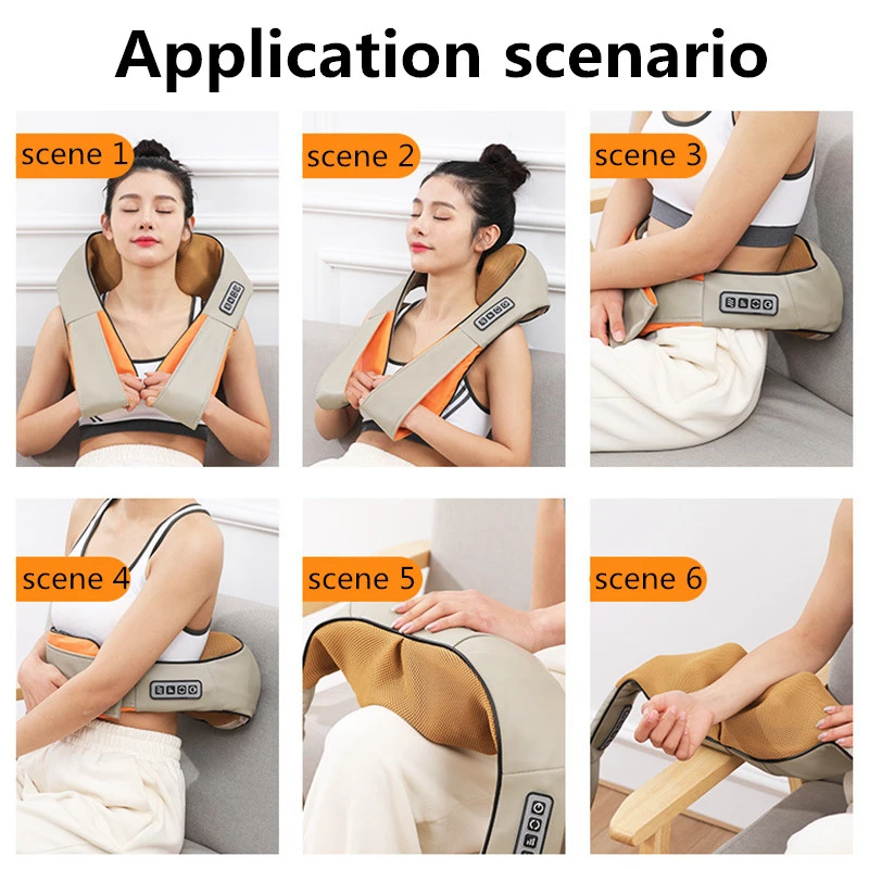 Home Car Massage Shawl U Shape Electrical Shiatsu Back Neck Shoulder Body Massager Infrared Heated Kneading Car/Home Massagem
Home Car Massage Shawl U Shape Electrical Shiatsu Back Neck Shoulder Body Massager Infrared Heated Kneading Car/Home Massagem
