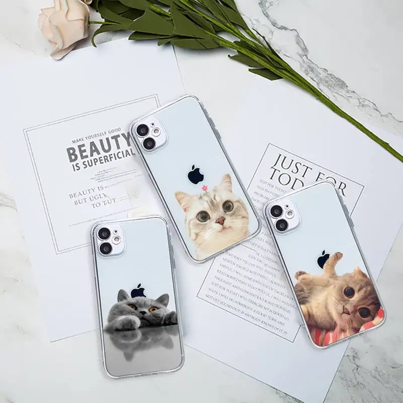 Cat funny cute animal Phone Case Transparent soft For iphone 12 11 13 7 8 6 s plus x xs xr pro max mini
Cat funny cute animal Phone Case Transparent soft For iphone 12 11 13 7 8 6 s plus x xs xr pro max mini