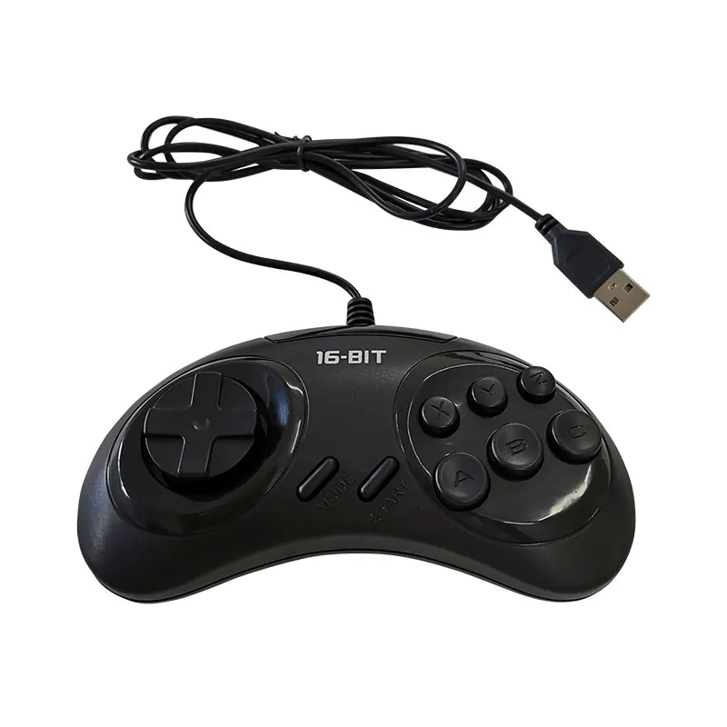 Игровой контроллер с USB-кнопками для USB SEGA держатель джойстика ПК MAC Mega Drive