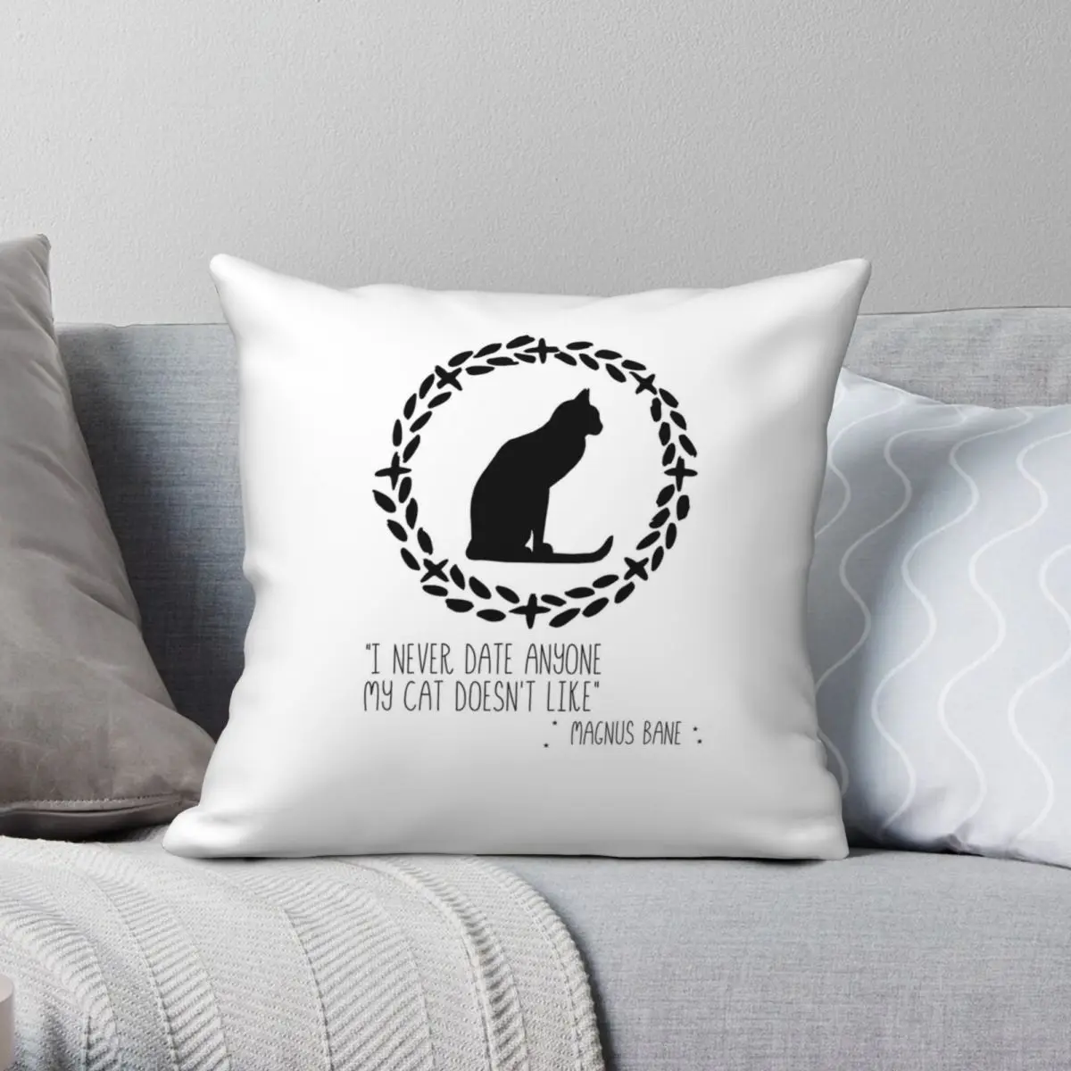 Cat Quote Magnus Bane Pillowcase Polyester Linen Velvet Pattern Zip Decor Throw Pillow Case Room Cushion Cover
Cat Quote Magnus Bane Pillowcase Polyester Linen Velvet Pattern Zip Decor Throw Pillow Case Room Cushion Cover