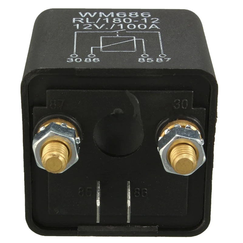 12V 100Amp 4-Pin Heavy Duty ON/OFF Switch Split Charge Relay For Auto Boat Van Black
12V 100Amp 4-Pin Heavy Duty ON/OFF Switch Split Charge Relay For Auto Boat Van Black