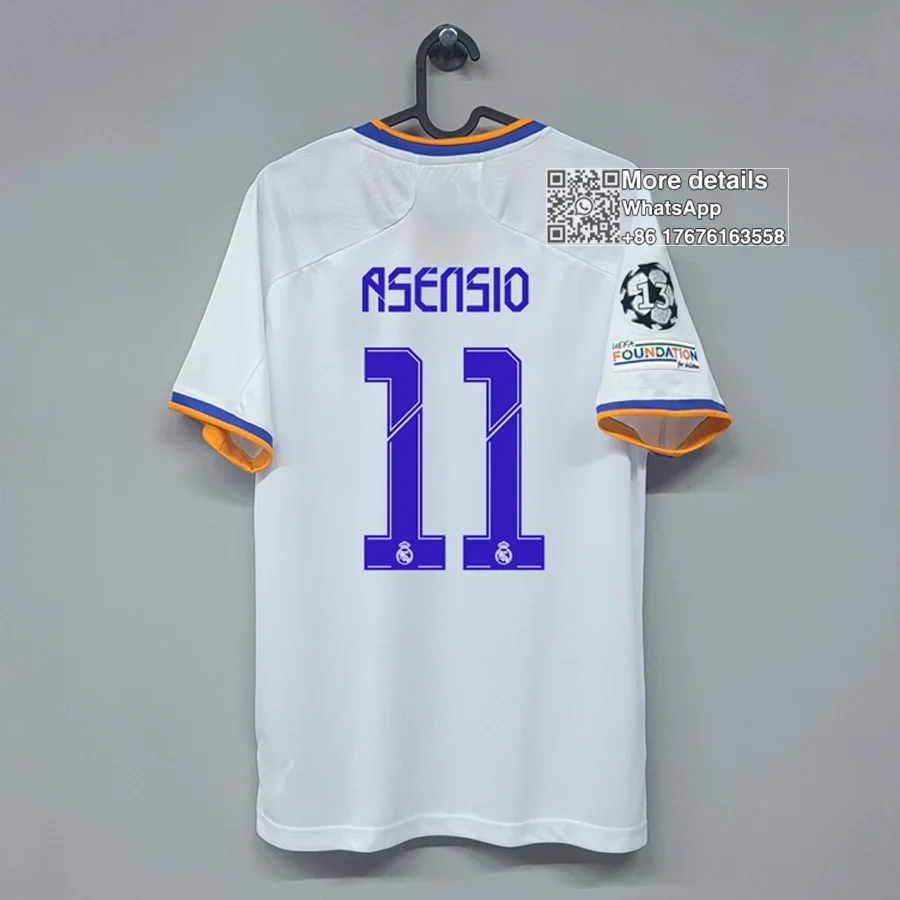 21-22 Top Quality shirt MARCELO 2021 shirt JOVIC BENZEMA 2022 Real MadridES MODRIC new home away third HAZARD VALVERDE
21-22 Top Quality shirt MARCELO 2021 shirt JOVIC BENZEMA 2022 Real MadridES MODRIC new home away third HAZARD VALVERDE