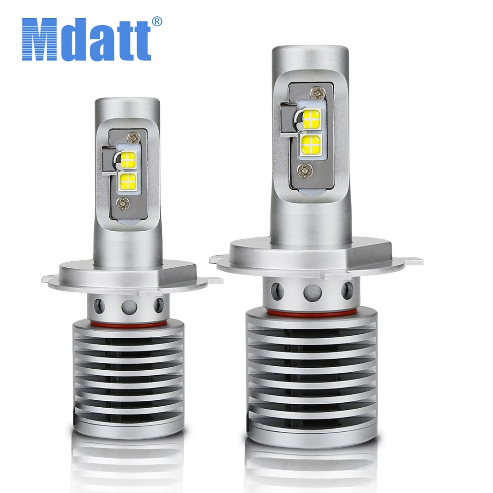 

Mdatt супер яркий автомобильная светодиодная лампа для фары дальний/ближний свет H1 H7 H4 H11 светодиодные Автомобильные фары Canbus 6000K 15000Lm 9005 9006 фар...