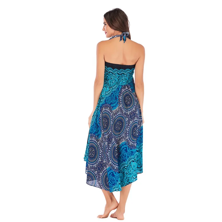 2020 NEW Women Autumn Fashion Sleeveless Backless Print Dress Ladies Print Dress Two Ways to Wear for Beach Vacation
2020 NEW Women Autumn Fashion Sleeveless Backless Print Dress Ladies Print Dress Two Ways to Wear for Beach Vacation