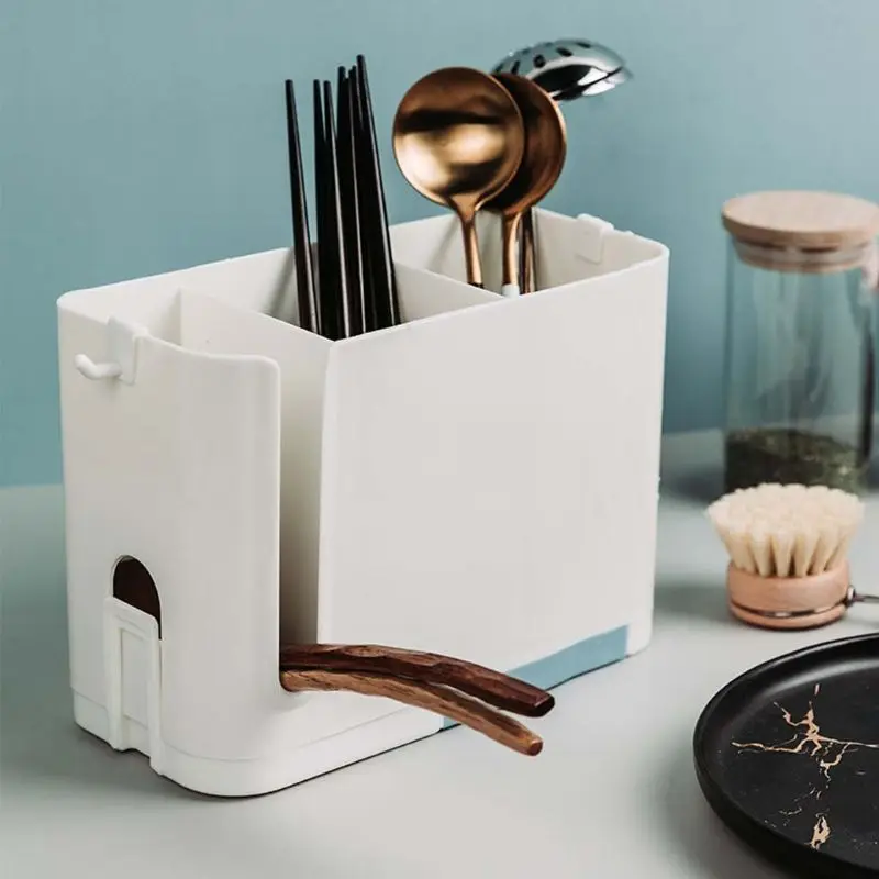 Wall Mounted Cutlery Drainer Rack with Drip Tray Towel Bar Utensils Organizer Spoon Fork Chopsticks Holder Caddy Kitchen Gadget
Wall Mounted Cutlery Drainer Rack with Drip Tray Towel Bar Utensils Organizer Spoon Fork Chopsticks Holder Caddy Kitchen Gadget