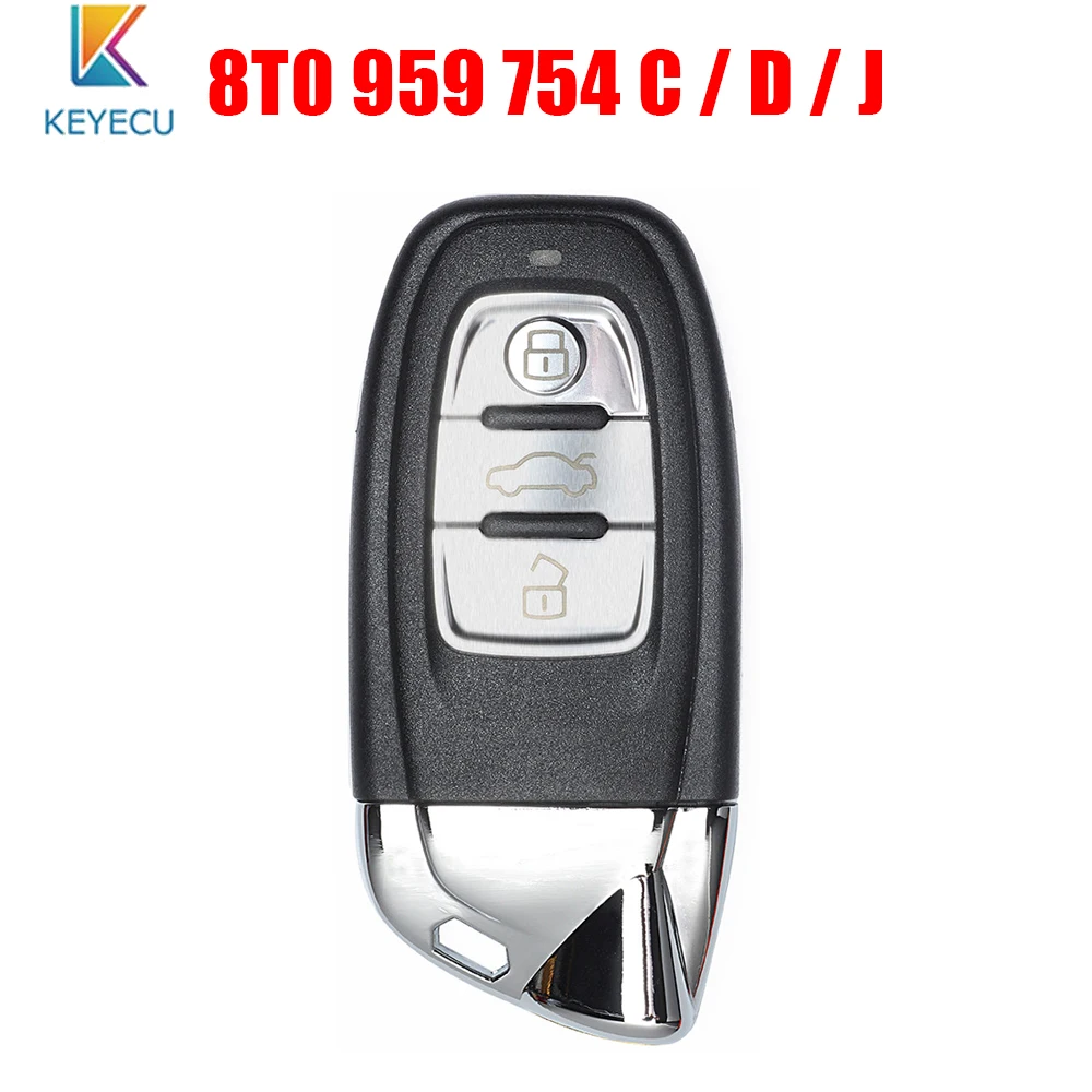 Keyecu Modified as Lamborghini Smart Remote Control Car Key for Audi A4 A5 S4 Q5, Fob 3 Button - 315MHz / 868MHz - 8T0 959 754 C
Keyecu Modified as Lamborghini Smart Remote Control Car Key for Audi A4 A5 S4 Q5, Fob 3 Button - 315MHz / 868MHz - 8T0 959 754 C