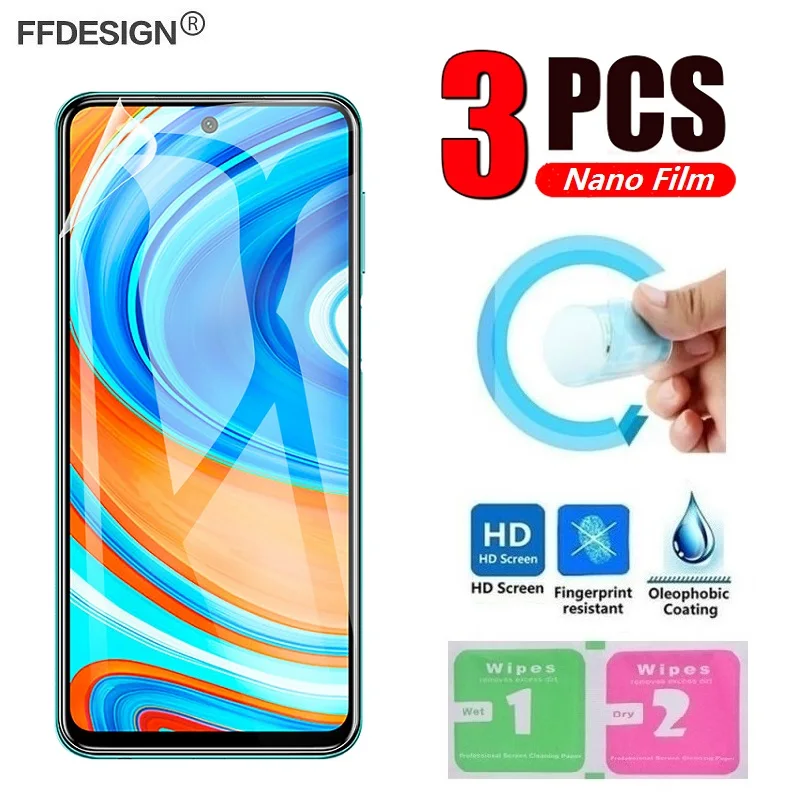 Защитная нано пленка для Redmi Note 9 8 Pro 9S 8T 9A 9C 8A (не закаленное стекло) защиты экрана
