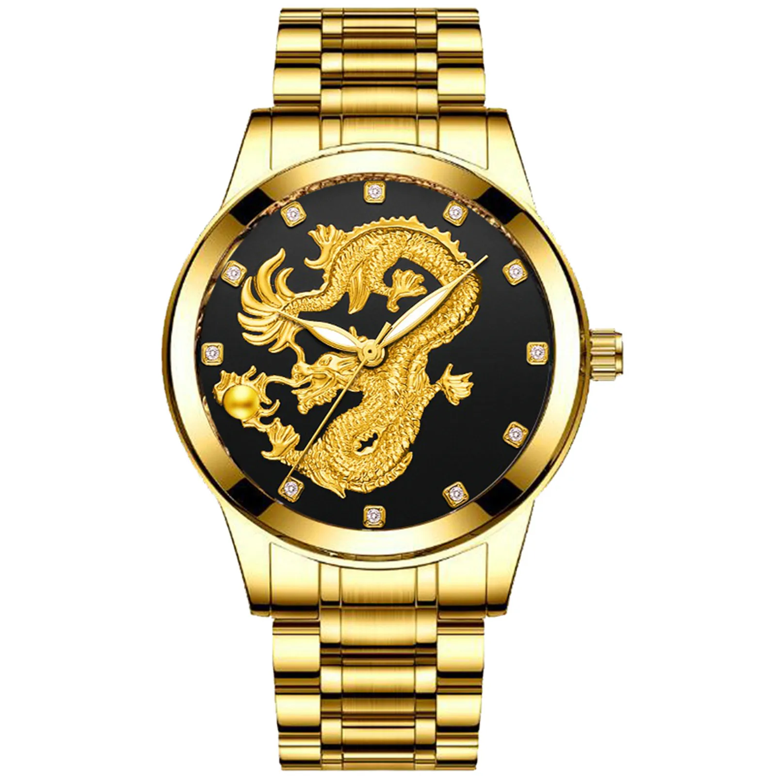 Dragon Men Watch Steel Relogio Masculino Leisure Gold Luxury Business Man Quartz Wrist Watch Gold Sculpture Quartz Watch
Dragon Men Watch Steel Relogio Masculino Leisure Gold Luxury Business Man Quartz Wrist Watch Gold Sculpture Quartz Watch