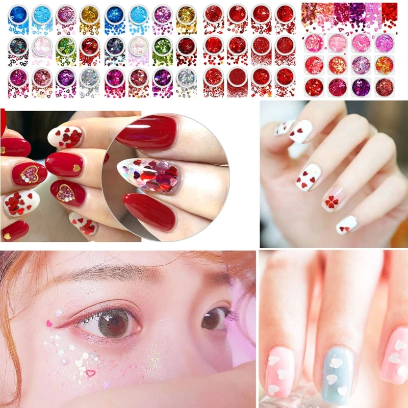 X7YA Nail Art Glitter 3D Holographic Nail Sequins Glitter Hollow Heart-shaped Flakes Nail Supplies Decoration DIY Accessories
X7YA Nail Art Glitter 3D Holographic Nail Sequins Glitter Hollow Heart-shaped Flakes Nail Supplies Decoration DIY Accessories