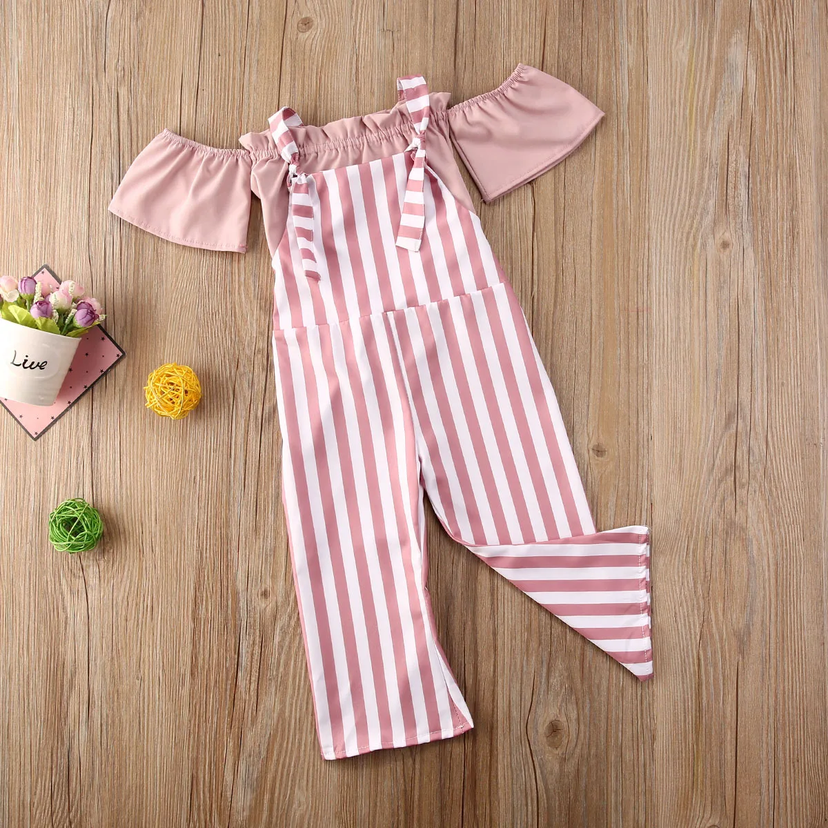 1-5Y Kid Baby Girls Clothes Sets Pink Striped Off Shoulder T Shirts Tops+Solid Overalls Pants
1-5Y Kid Baby Girls Clothes Sets Pink Striped Off Shoulder T Shirts Tops+Solid Overalls Pants